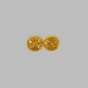 Golden Stud Earrings