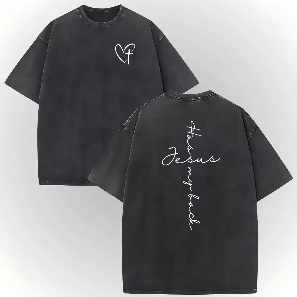 Washed T-shirt-Black