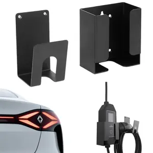Electric Bike Charger Stand, Wall-Mounted Holder Set, Easy Installation, Safety Cable Management, Mobile Electric Bike Charging Rack