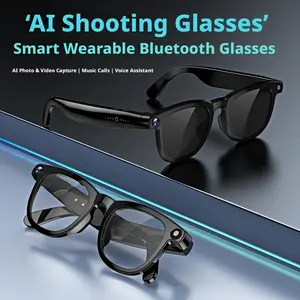 CY01 Model AI Smart Translation Glasses - Bluetooth Smart Wearable for Photography, Calls, Music Listening
