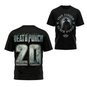 Five Finger Death Punch 20Th Anniversary Tshirt Ffdp Signature Graphic Tee