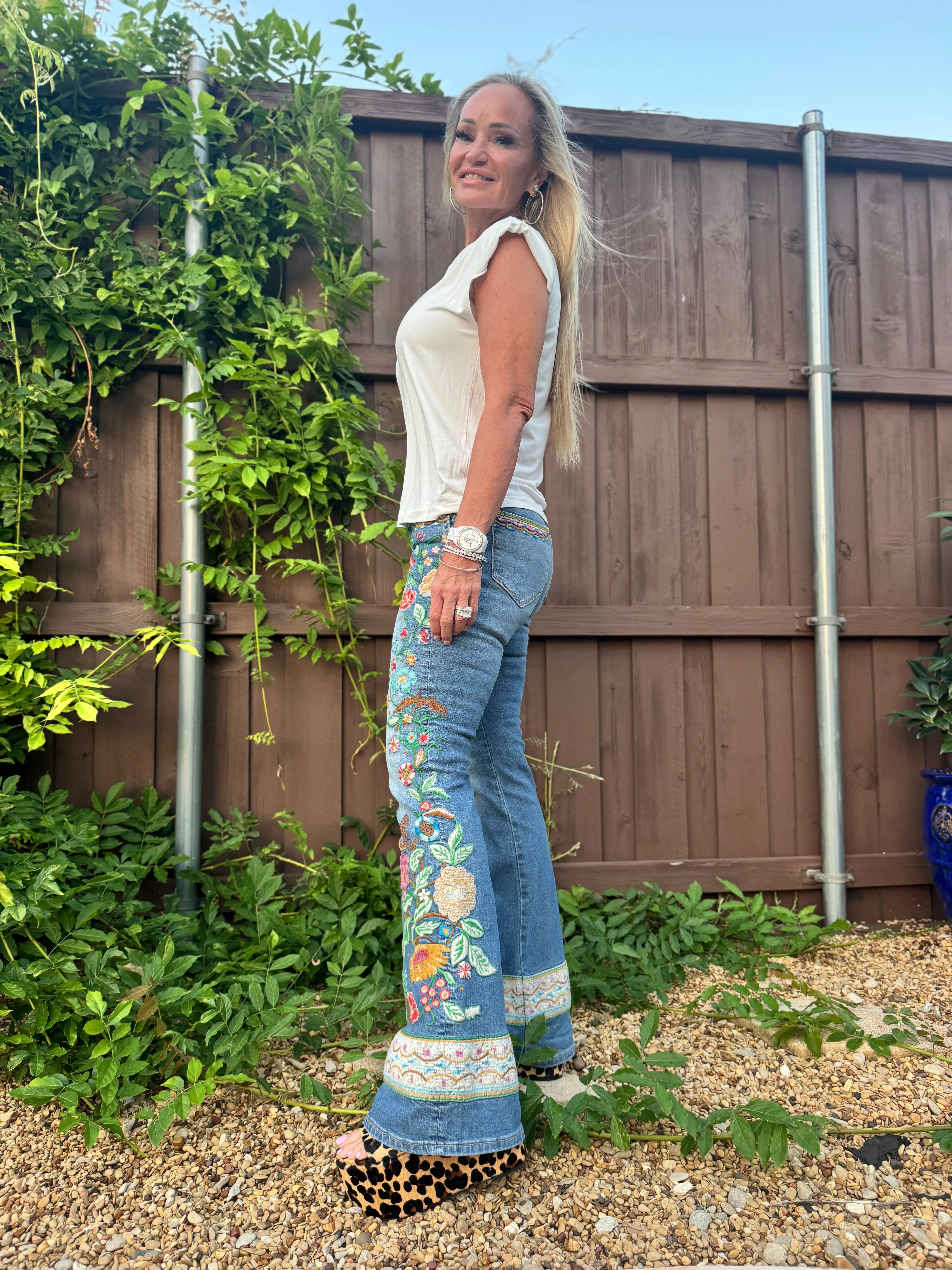 Farrah Flare Driftwood Jeans