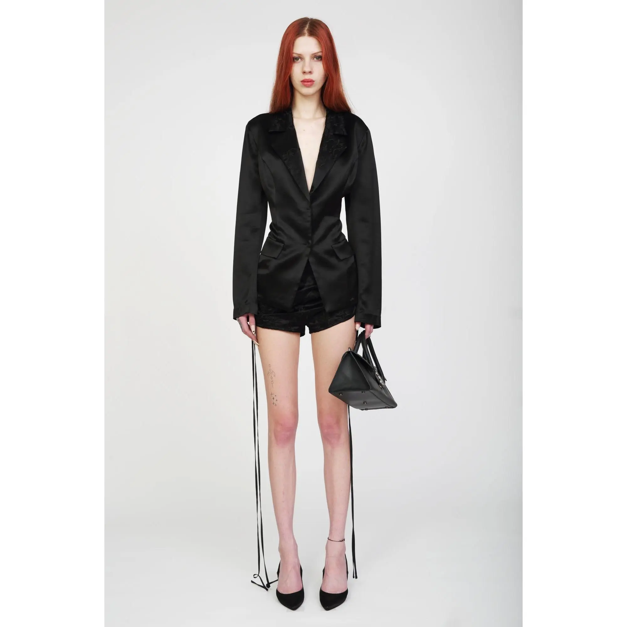 Oyinda Corset Silk Blazer -Pre Order