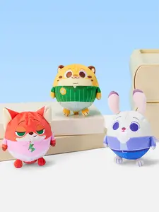 Disney Zootopia Plush Toy - Judy & Nick Clawhauser Stuffed Animals - Squeeshy & Hug Plushie Dolls minitopia Valentine Gift for Girlfriends Floral Bunny Fluffy Bunny Pompom