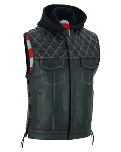 Redline™ Men's Motorcycle Leather Vest