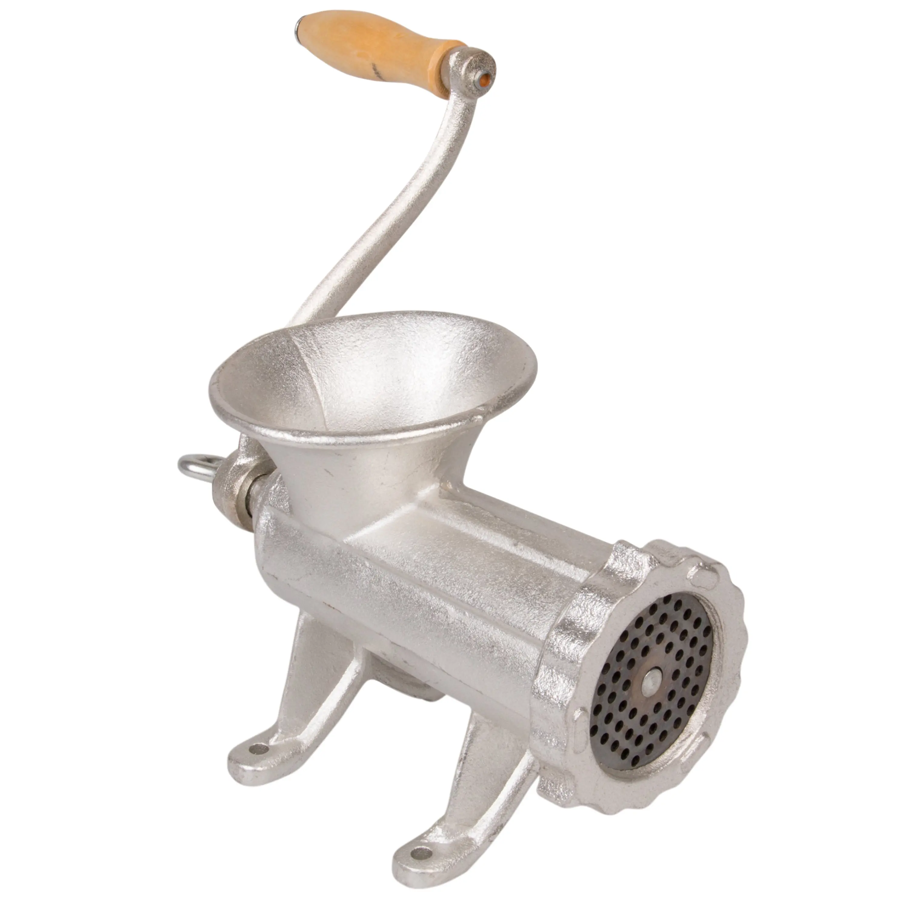 CucinaPro Cast Iron Meat Grinder - Table Mounted Manual Mincer