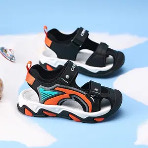 Breathable Closed-Toe Kids Sandals, Adjustable Sport Sandals for Boys & Girls, All-Day Comfort