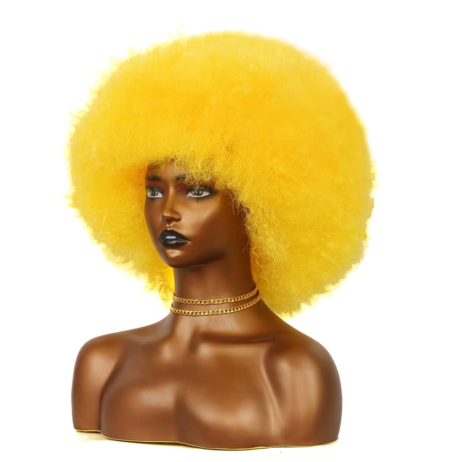 A Vintage 70S Afro-Style Curly Wig with Density, Featuring a Soft And Full Fluffy Look, Perfect for Parties And Cosplay
