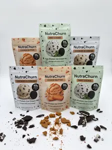 NutraChurn High-Protein Ice Cream Mix - Cookie Lovers 6-Pack – ~50g Protein Per Pint – For Ninja Creami – Each Pouch Makes 1 Pint - 2x Cookies & Cream, 2x Cookie Butter, and 2x Mint Cookie