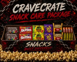 CraveCrate Snack Care Package – Sweet & Salty Gift Box (18 Count)