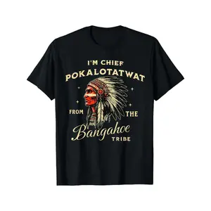 I Am Chief Pokalotatwat Representing The Tribe with This Trendy T-Shirt for Men, Women, And Couples. It'S a Stylish Short-Sleeve Tee Perfect for Casual Summer Wear And a Must-Have for Fashion Enthusiasts