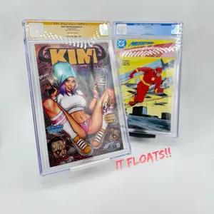 Custom Floating Comic Stand Edgy Corners Durable Structure Unique Viewing Angle 3D Printed Design Gravity Defying