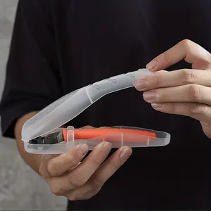 Plastic Travel Razor Case Outdoor Camping Business Trip Portable Razor Holder Container Storage Shaving Box (Not Include Shaver)