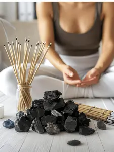 Natural Black Tourmaline Stone, Irregular Crystal Mineral Specimen, Energy Crystal, Balance Chakra Gift, Home Reiki Decor, Table Reiki Decoration, Chakra Healing Crystals