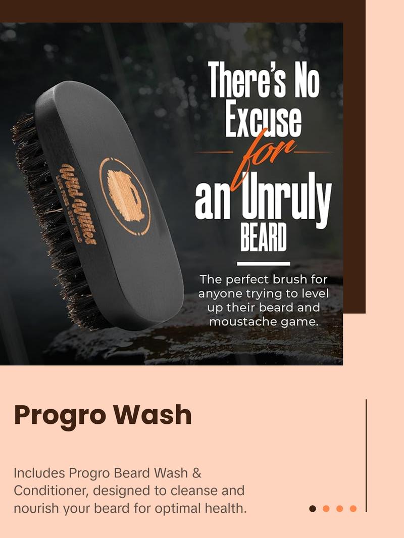 Wild Willies Beardruff Relief Kit - Itch and Flakes Stopper with Progro Beard Wash & Conditioner - Soothes Softens Conditions Beards - US Hair Care Solution