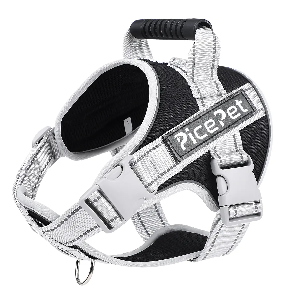 Pet No Pull Dog Harness, Reflective Comfortable Vest Harness with Easy Control Handle Adjustable Soft Padded Pet Vest for Small Medium Large