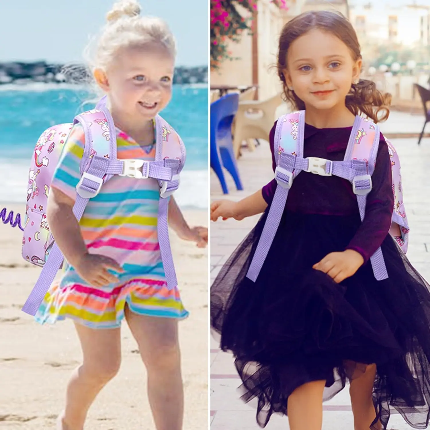 Toddler Harness Backpack Leash, Mini Unicorn Backpacks with Anti Lost Wrist Link, Cute Child Backpack Walking Leashes Keep Kids Close Rope Tether Rein for Baby Girls to Outdoor Travel Toddler Harness Backpack Leash, Mini Unicorn Backpacks with Anti Lost Wrist Link, Cute Child Backpack Walking Leashes Keep Kids Close Rope Tether Rein for Baby Girls to Outdoor Travel