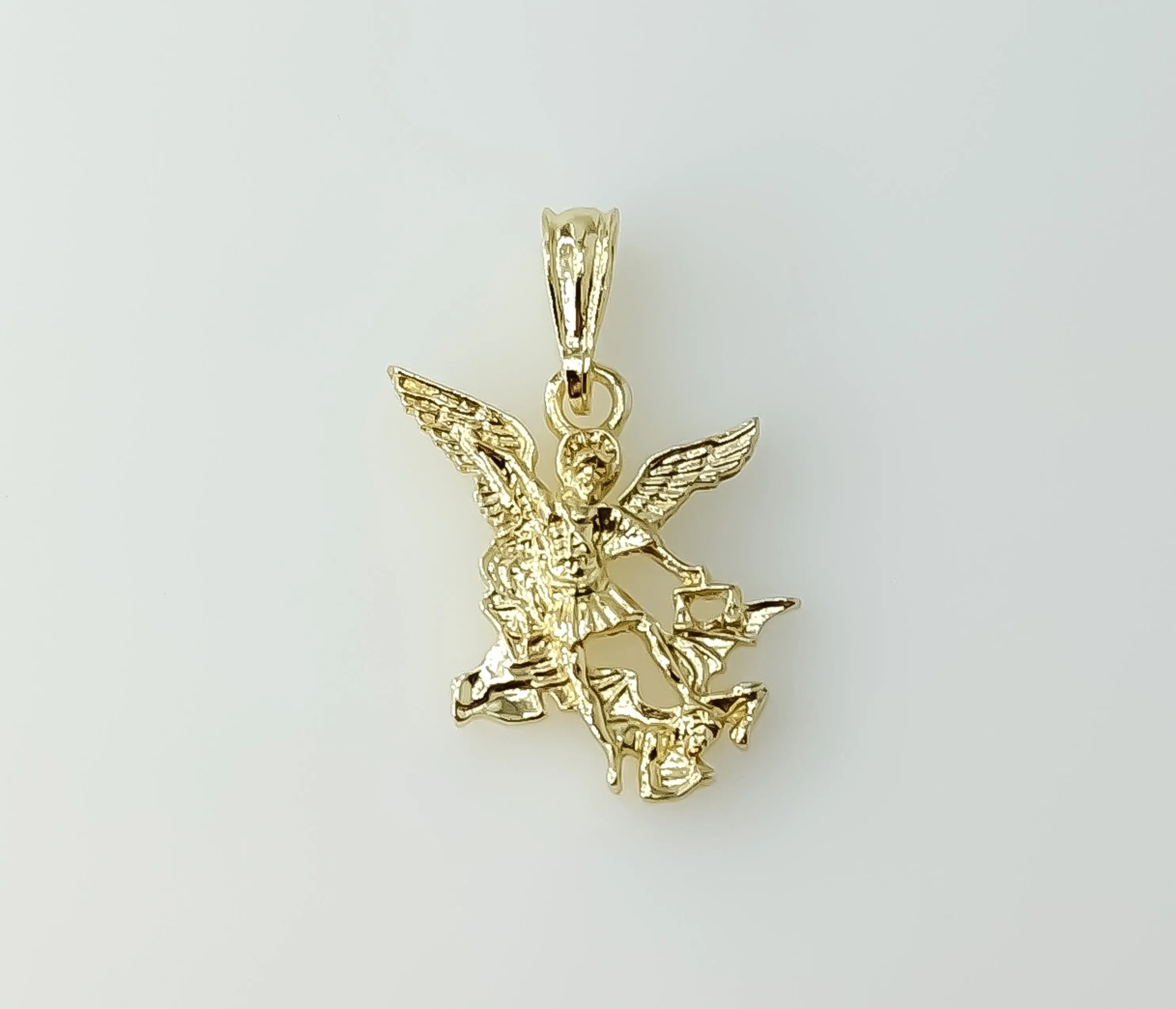 Plated Small Archangel Saint Michael Pendant