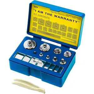 19 pcs Calibration Weight Set 100g – 10mg With Tweezers And Presentation Box For Accurate Precision Balancing Of Digital, Jewellery, Diamond, Pocket, Laboratory And Other Scales
