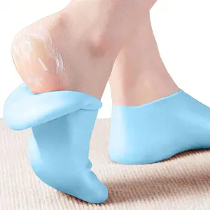 3 Pair of Women'S Silicone Socks - Gel Moisturizing Socks, Suitable for Women'S Spa Foot, Dry Feet, Cracked Heels And Soften Rough Skin