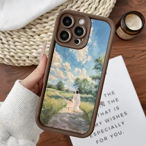 Softcase for iPhone11/12/13/14/15/16/17/promax/x/xs/xr/xsmax CaseFaithful Journey Anti-Fall Shockproof Protective Slim Cover