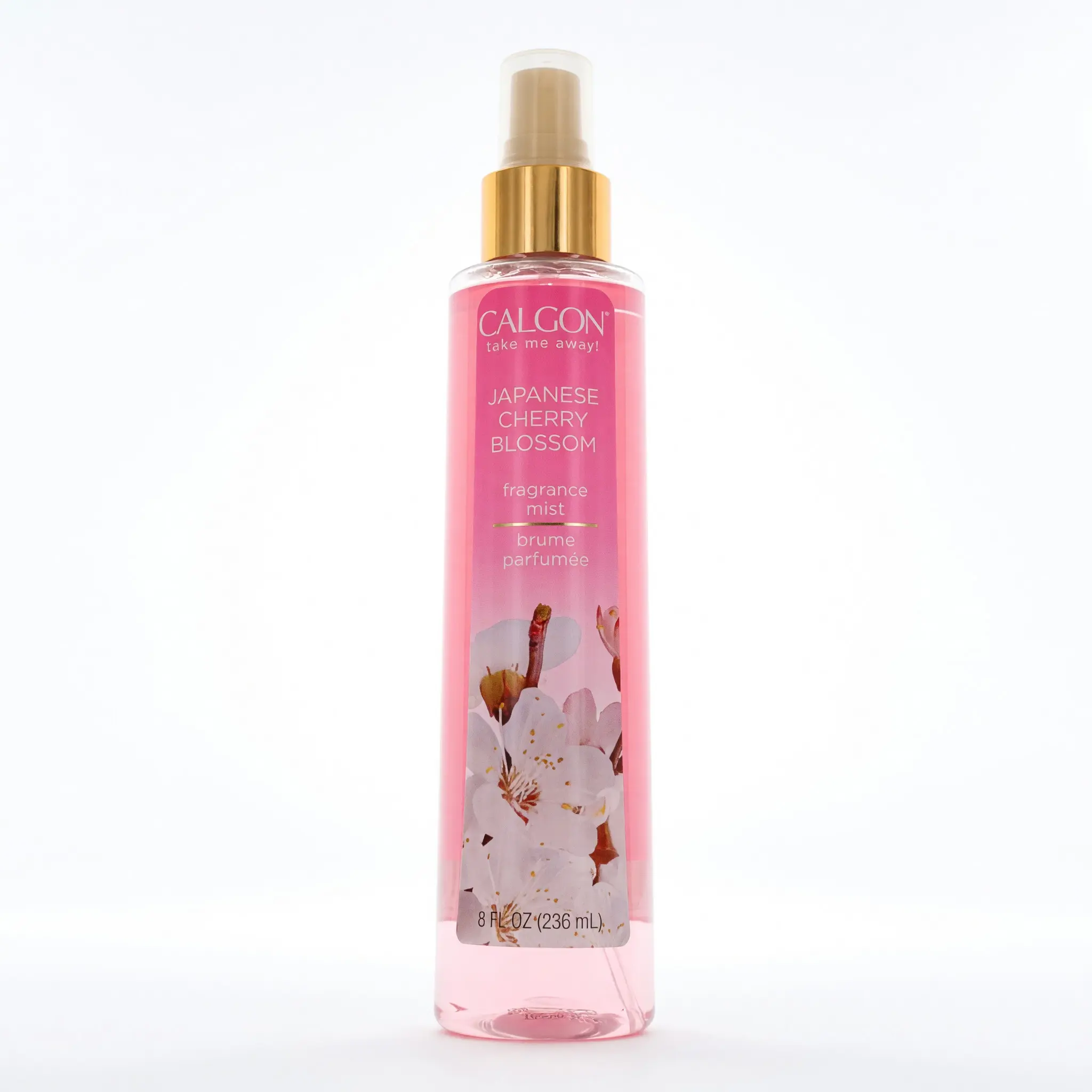 Calgon Japanese Cherry Blossom by Coty - Women's 8 fl oz Body Mist Spray Bottle, Single Bottle for Bath & Body Care