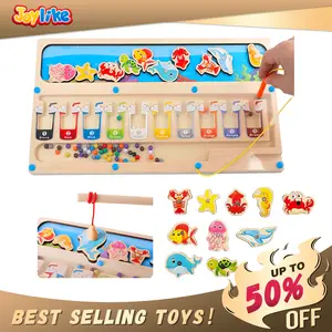 Fishing Wooden Color Matching Counting Puzzle for Toddlers  Educational Fine Motor Skills Toy
