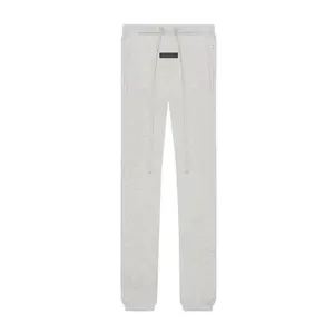 Men's Jogger Sweatpants Light Oatmeal, Athletic Casual Lounge Pants, Comfort Fit Fleece Pants with Pockets