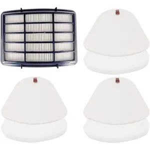 3  & Felt + 1 Hepa Filters for Shark Navigator Lift Away Vacuum CU500 NV350 NV351 NV352 NV355 NV356E NV360 UV440 UV540, Replacement Part XFF350 XHF350