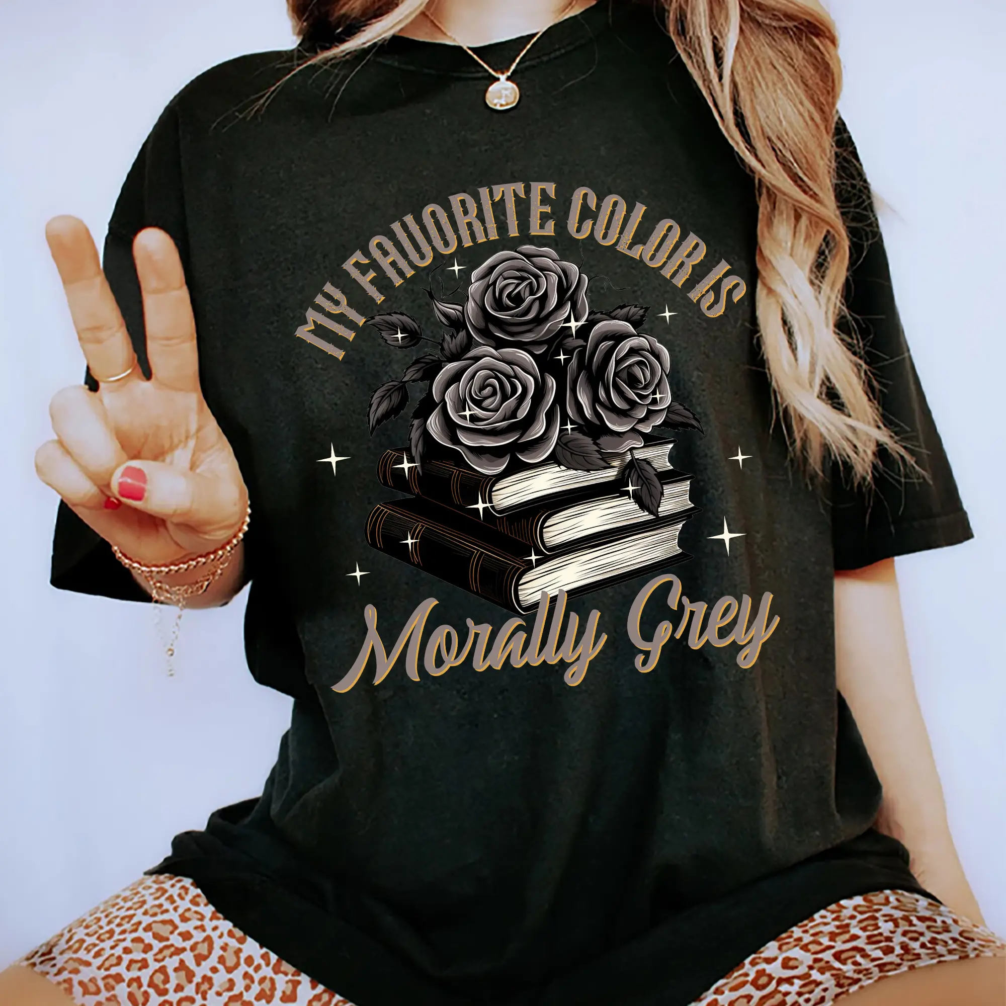 Morally Grey Shirt, Dark Romance T-shirt, Morally Grey Book Club Graphic Printed Tee, Book Lover and Reader Soft Fabric Short Sleeve Tee Shirt, Gift For Her, Women's Tops, Womenswear, Cotton Fabric Relaxed Fit Chic Style