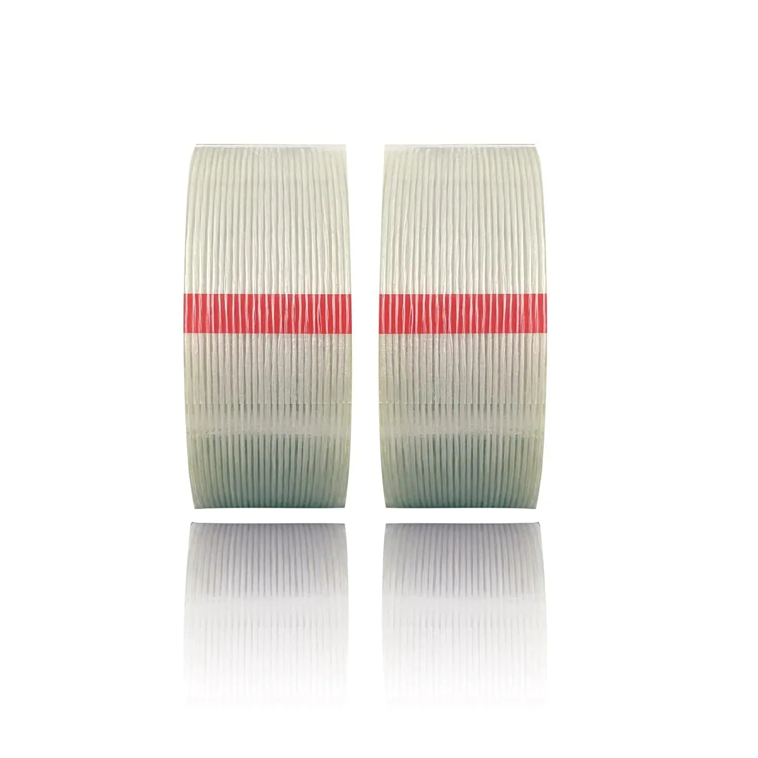Filament Strapping Tape 2 inch x 35Yds, 2 Pack Heavy Duty Transparent Reinforced Fiberglass Packing Tape