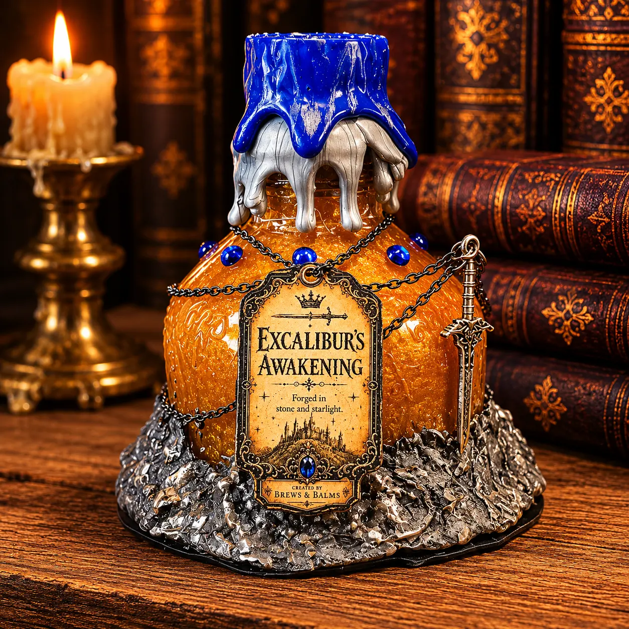 Excalibur’s Awakening A Color Changing Fantasy Potion Bottle Prop