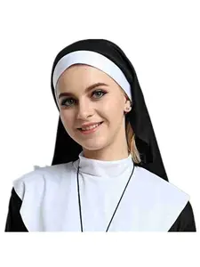 Nun headwear, maid hair accessories, nun veil, nun headband, nun-style accessories, cosplay, ball, party, Halloween