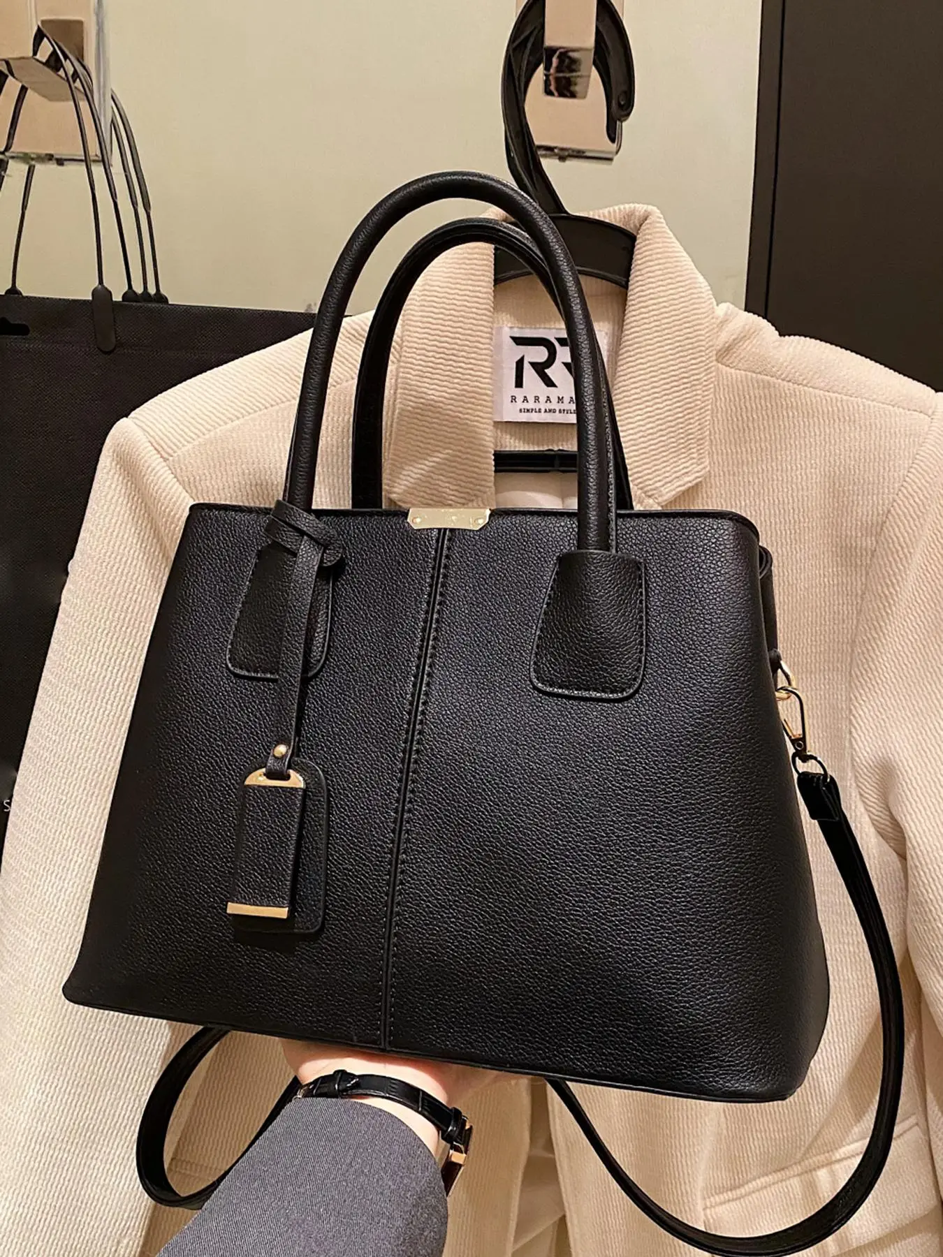Women's Elegant Solid Color Handbag, Fashionable Large Capacity Crossbody Bag, Simple and Niche, Trendy Zipper Opening Women's Bag, Exquisite Shoulder Bag, Stylish Bag, Elegant Bags