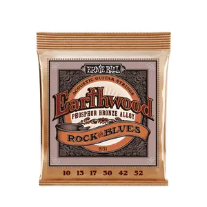 Ernie Ball Earthwood w/Plain G Phosphor Bronze Acoustic Guitar Strings - 10-52