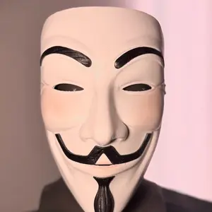 Guy Fawkes / V for Vendetta 3D Printed Mask – Raw or Hand Painted