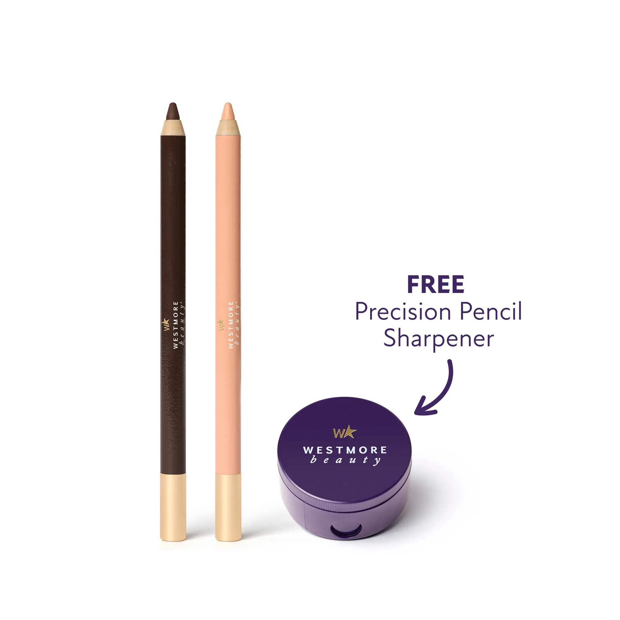 Westmore Beauty Lasting Effects Soft Glide Eyeliner Duo with FREE Sharpener for Lid and Waterline, Smudge-Proof and Waterproof, Soft Matte Finish Gel Eyeliner Westmore Beauty Lasting Effects Soft Glide Eyeliner Duo with FREE Sharpener for Lid and Waterline, Smudge-Proof and Waterproof, Soft Matte Finish Gel Eyeliner