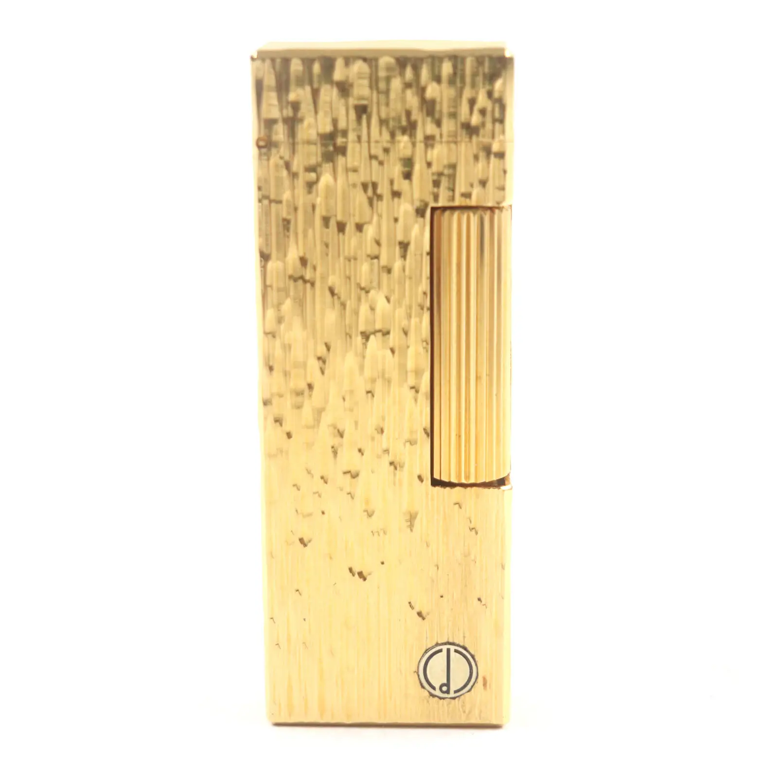 Pre-owned Dunhill Stainless Small Leather Goods All over Pattern Logo Lighter