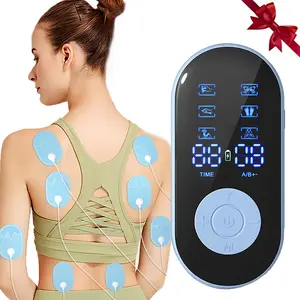 Mini Massager with 8 Pads , 18 Modes 30 Levels Neck Shoulder Back Waist Leg Massager, Muscle Relaxation Massage Pad, Rechargeable Gifts, Neck Shoulder Relaxer