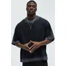 Dirty Wash Heavyweight Boxy Tee - Black