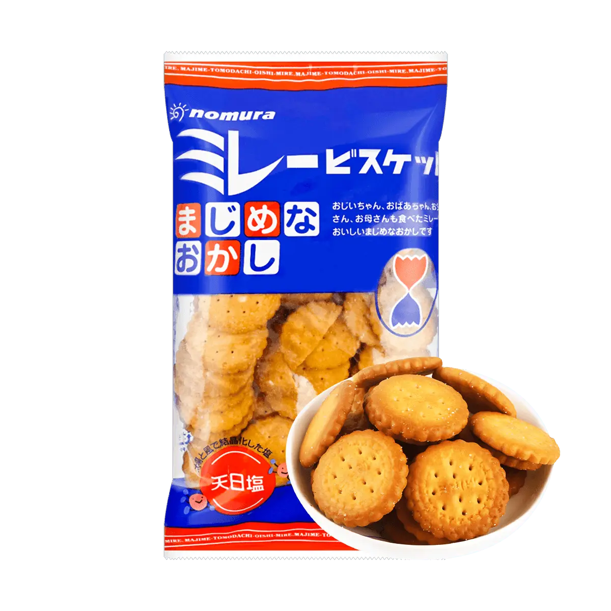 NOMURA Japanese Sun-Dried Salted Bean Crisps 120g - Crunchy Snack for Binge-Watching