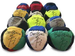 Dirtbag Footbag Sand-Filled 12-Pack - Assorted Colors