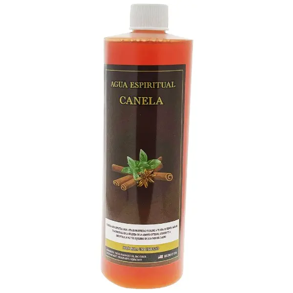 Canela - Agua Espirtual 16oz Bottle Healing Energy Cleansing Water Household Handheld Antiseptic Disinfectant Liquid