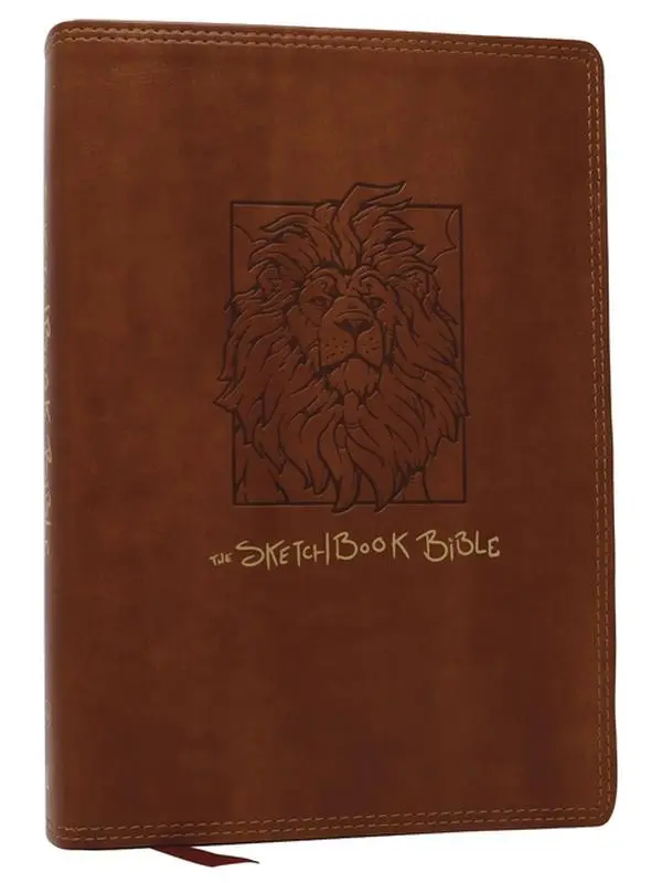 The Sketchbook Bible: The Complete Bible with Hundreds of Illustrations (Nkjv, Brown Leathersoft, Red Letter, Comfort Print) by Paul Mignard