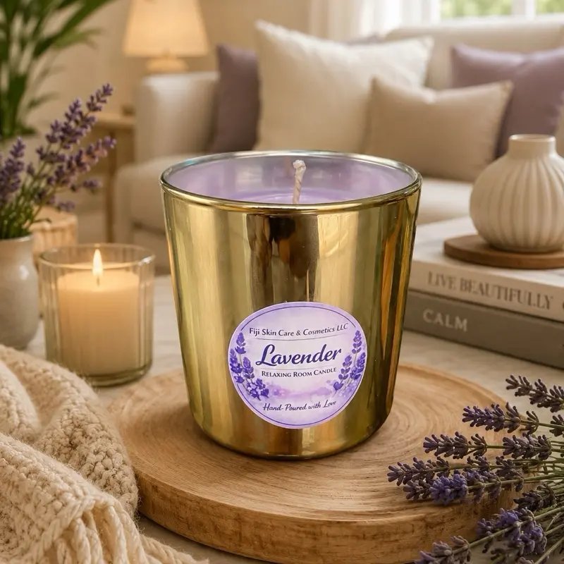 3.3-in Lavender Scented Candle, Natural Wax Aromatherapy Candle for Home Relaxation