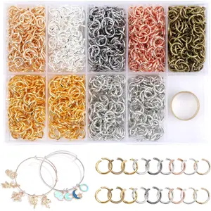 8 mm Jump Rings for Jewelry Making  1200 Pcs Stainless Steel Jump Rings with Open/Close Tools for Necklace Bracelet Repair Keychains Jewelry Making Supplies(8mm/0.31")