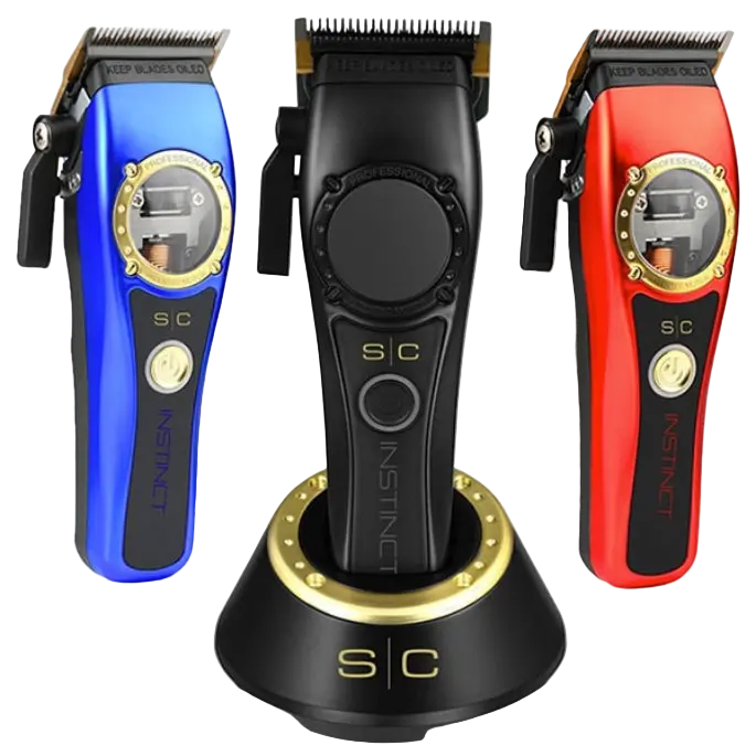 StyleCraft Instinct Cordless Hair Clipper, Adjustable Titanium-Carbon Blade Professional Grooming Tool