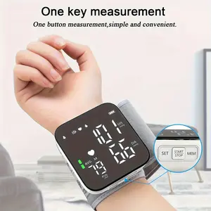 Automatic Wrist Blood Pressure Monitor - Heart Rate & Large LCD Display, Adjustable Strap with 2x90 Memory - Perfect for Home/Clinical Use, Father's Day