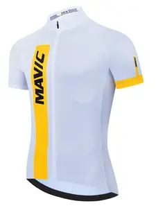 Mavic Summer Men Cycling Jersey Cycling Racing Tops Short Sleeve Cyclist Clothes Shirt Maillot Bicycle Bike Wear