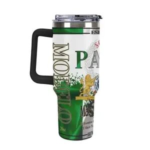 Father's Day Gift: "Soy El Papá Más Chingon" Insulated Tumbler – Mexican Flag & Modelo Inspired Design, Personalized Mexican Pride Travel Mug for Dad